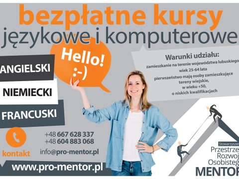 Bezpłatne kursy językowe i komputerowe dla mieszkańców Iłowej i okolic