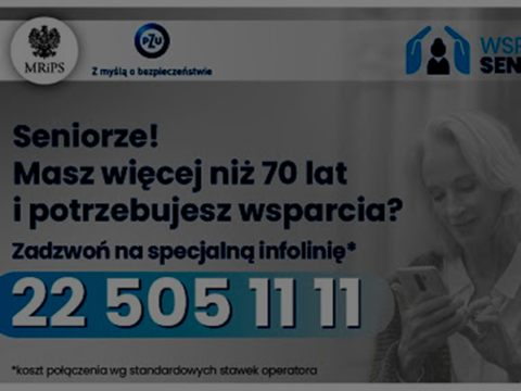Program „ Wspieraj Seniora” przedłużony na I kwartał 2021 r. Banner akcji wspieraj seniora
